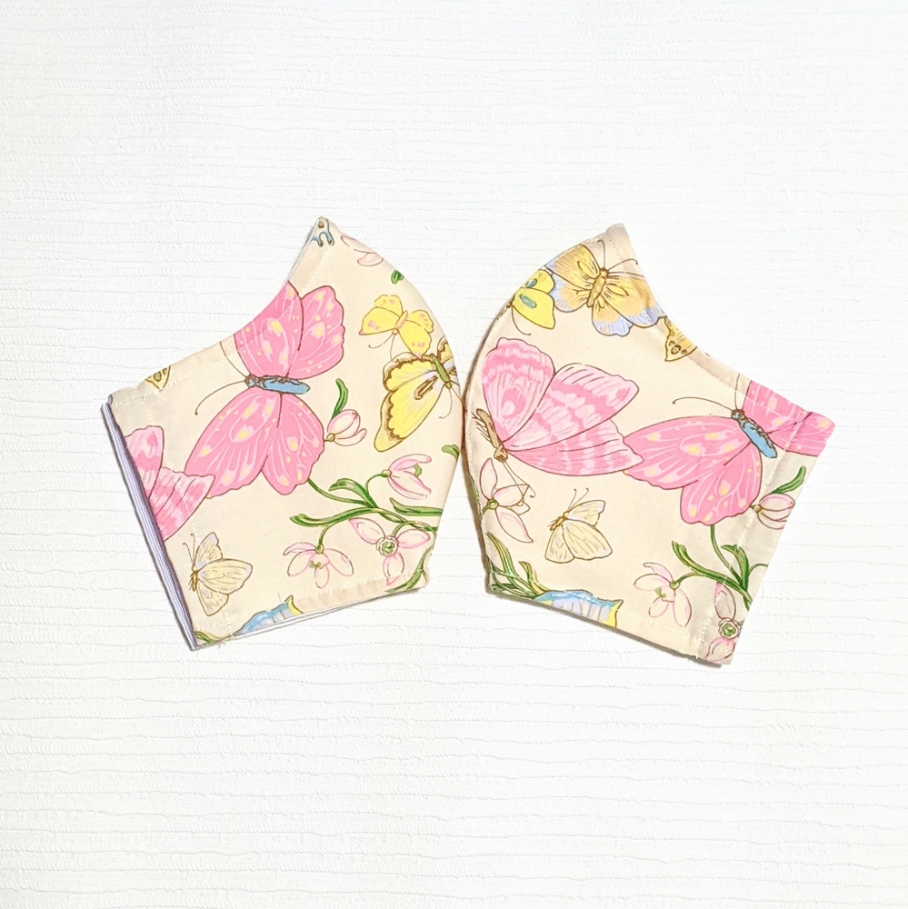 Woven Cotton Mask - Double layer - w Pocket Filter